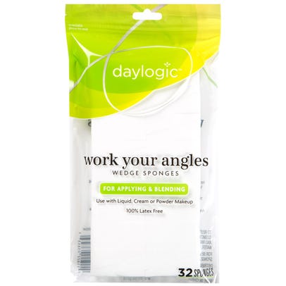 Daylogic Work Your Angles Wedge Sponges, 32 Count