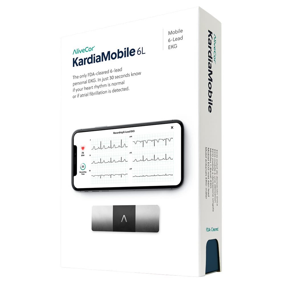 Alivecor Kardiamobile 6L Personal EKG Device that detects AFib