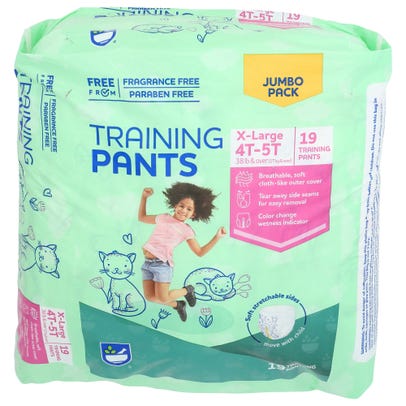 Rite Aid Training Pants - Girl, X-Large 4T-5T, 19 ct