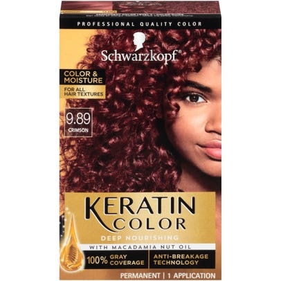 Schwarzkopf Keratin Color, Color & Moisture Permanent Hair Color Cream,   Crimson | Rite Aid