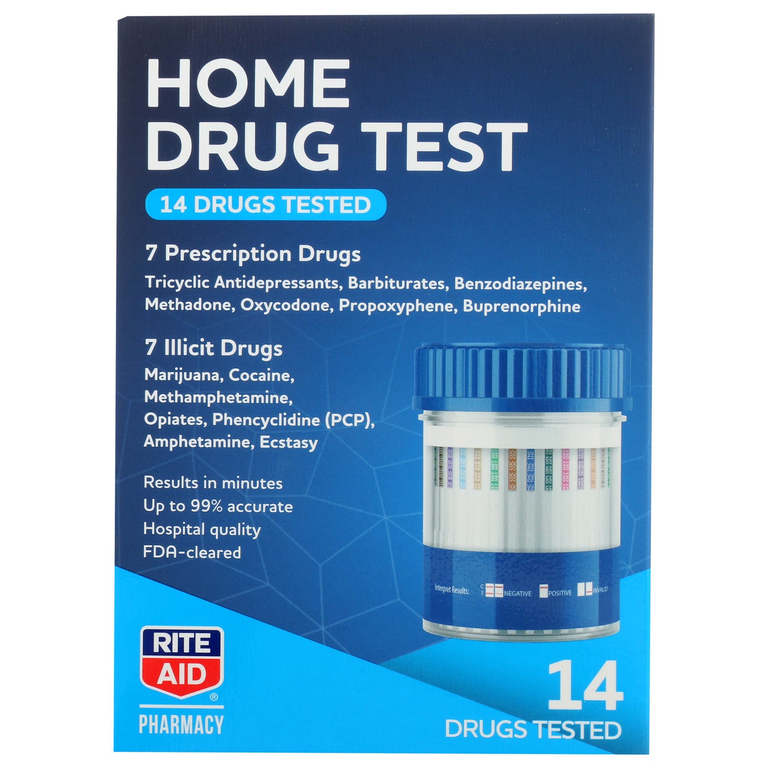 Rite Aid Pharmacy 14-Panel Home Drug Test - 1 ct
