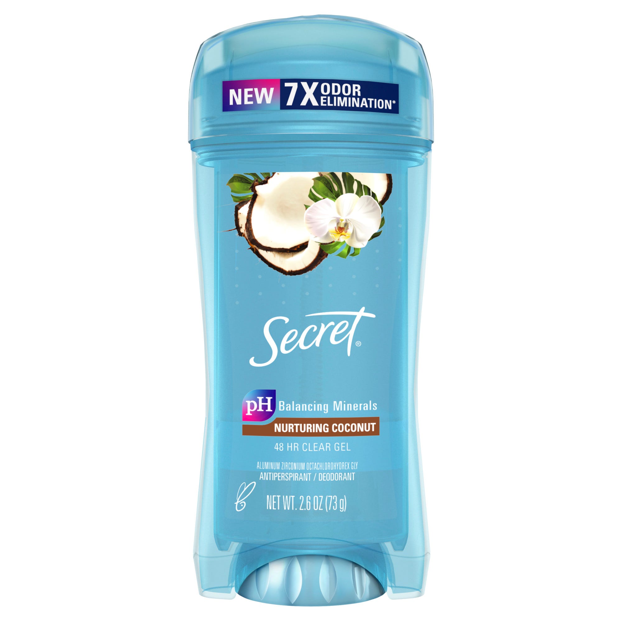 Secret Fresh Clear Gel Antiperspirant and Deodorant for Women - Coconut Scent, 2.6 oz