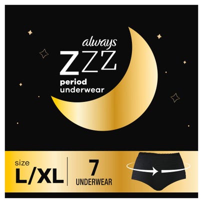 Always ZZZ Overnight Disposable Period Underwear for Women