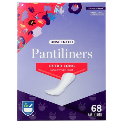 Rite Aid Pantiliners, Extra Long, Unscented - 68 ct