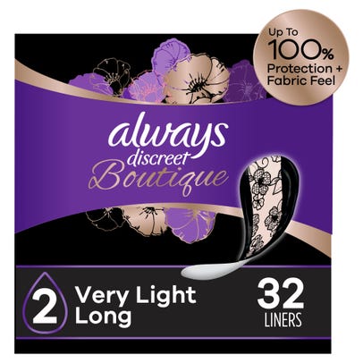 Always Discreet Boutique Incontinence Liners - Very Light