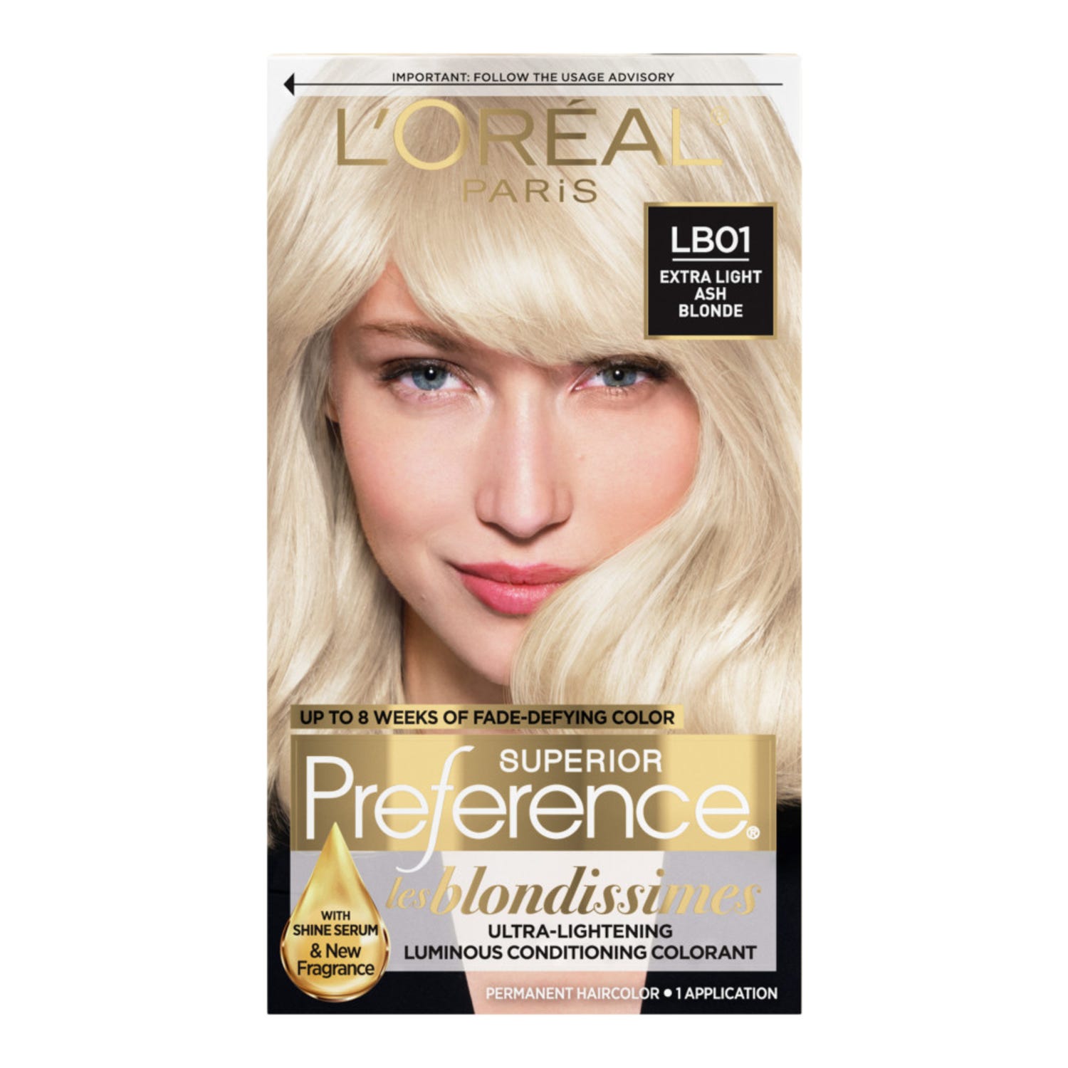 L'Oreal Paris Superior Preference Permanent Hair Color - LB01 Extra Light  Ash Blonde