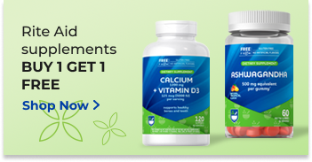 Rite Aid  supplements BUY 1 GET 1 FREE Shop Now