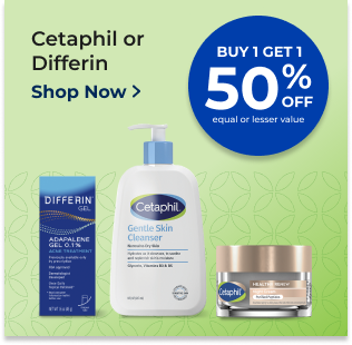 Cetaphil or  Differin Shop Now